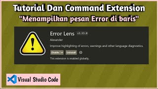 Extensi Error Lens  Tutorial amp Command [upl. by Aan]