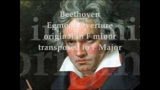 Beethoven  Egmont Overture F Major  alternate key [upl. by Gorges719]