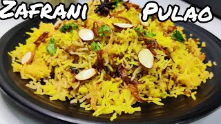 Zafrani Pulao  Authentic Nawabi Recipe  Ghee Rice Zafrani Rice [upl. by Marjory]