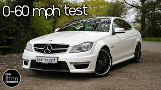 C63 AMG 060mph tested in all modes [upl. by Xylia]