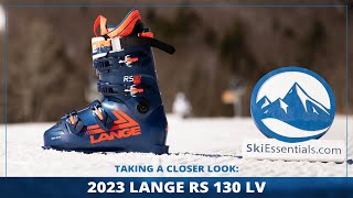 2023 Lange RS 130 LV Ski Boots Short Review with SkiEssentialscom [upl. by Demmer]