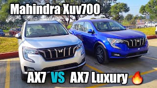 Mahindra Xuv700 AX7 Luxury  Walkaround  First drive impressions  AX7 vs AX7 Luxury  Review [upl. by Mayhs684]