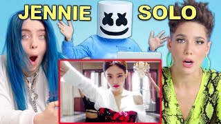 Celebrities React to Jennie  SOLO [upl. by Axela]