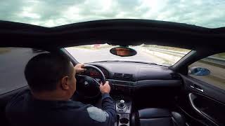 bmw e46 m3 accident be careful because fast drive is not good [upl. by Agon]