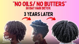 3 Years After Starting The 30 Day Hair Detox Update nooilsnobutters 4chair naturalhair haircare [upl. by Louisette]