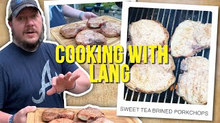 How to Grill Sweet Tea Brined Porkchops  Cooking with Lang [upl. by Iret]