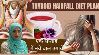 Thyroid HairFall Diet Plan Grow new hair [upl. by Naujahs]