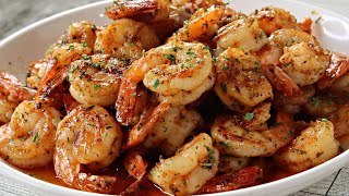 Quick amp Easy Garlic Butter Shrimp  How To Make Garlic Butter Shrimp Skillet [upl. by Avilys]