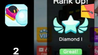 Snowballio  Diamond Rank Unlocked  Gameplay Part 2 iOS Android [upl. by Nomit]