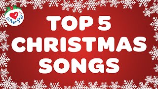 BEST 5 Top Christmas Songs with Lyrics 🎄 POPULAR Merry Christmas Music 🎅 2024 [upl. by Notnyw]