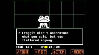 Undertale  Froggit Tutorial [upl. by Leuname]