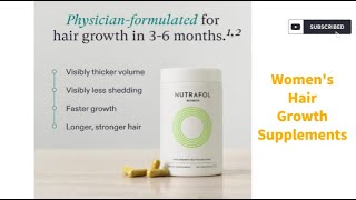 Nutrafol Womens Hair Growth SupplementsThickerStronger Hair [upl. by Ahsitul]