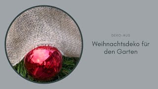 Schnelle Weihnachtsdeko für den Garten Wichtel in Übertopf [upl. by Shayn]