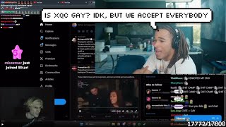 Plaqueboymax reacts to xQc talking about Kissing a Guy [upl. by Croner228]