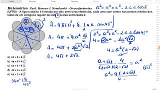 UFRS área de um octógono e de circunferência [upl. by Golliner]