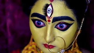 Durga Makeup Tutorial  Durga Makeup Demonstration [upl. by Minabe]