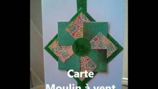 carte  moulin à vent pinwheel card [upl. by Eah567]