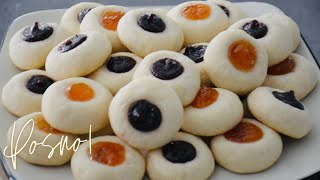 JAKO UKUSNI POSNI BANINI KEKSICI  SITNI KOLACI VEGAN THUMBPRINT COOKIES [upl. by Godliman]