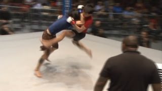 Jiu Jitsu vs Muay Thai MMA Guard Pull [upl. by Xel752]