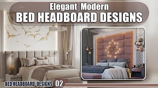 80 Elegant Bed Headboard Designs 2024 [upl. by Lemmuela33]