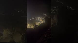 Castelo Marvão in Portugal at night overlooking the border with Spain travel castles portugal [upl. by Anirak659]