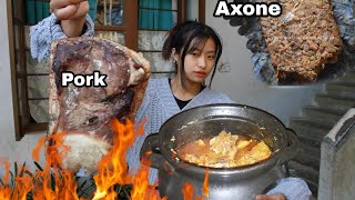 Axone With Pork Recipe  Naga Cooking Style Naga Youtuber [upl. by Annie165]