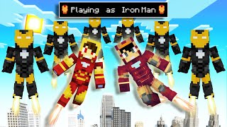 Playing as IRON MAN in Minecraft [upl. by Tessil]