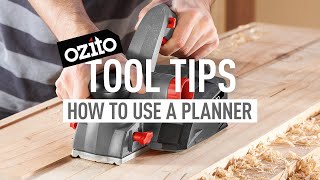 HOW TO USE A PLANER FOR BEGINNERS  Ozito Tool Tips [upl. by Atiram211]