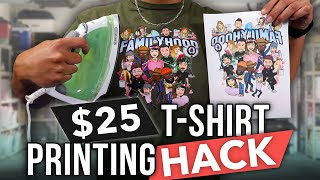 How To Print TShirts From Home With A 25 Budget [upl. by Nalniuq]