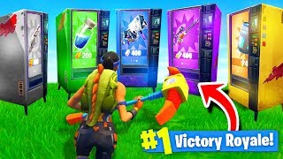 Using ONLY VENDING MACHINES To WIN Fortnite Battle Royale Challenge [upl. by Fairfax829]