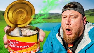 Fishing With The Worlds Smelliest Bait Surströmming Fermented Herring [upl. by Isleana]