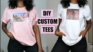 DIY Custom Print TShirts  NO Transfer Paper [upl. by Hgielsa]