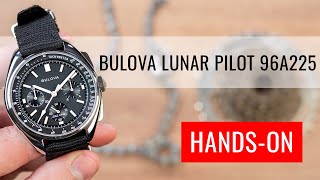 HANDSON Bulova Lunar Pilot Quartz Chronograph 96A225 [upl. by Richella746]