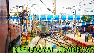 Arrival at Mughalsarai Junction DDU  Onboard Howrah Bikaner Superfast Express [upl. by Ashton]