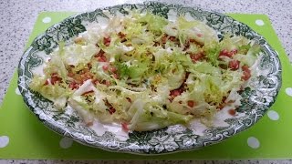 Ensalada de escarola templada con granada y frutos secos [upl. by Yale]