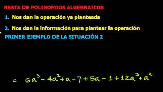 Resta de Polinomios Algebraicos [upl. by Ecnerwal]