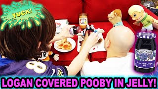 LOGAN COVERED POOBY IN JELLY [upl. by Nodarb898]