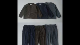 TRICOT CORDUROY COLLARLESS BLOUSONampTRICOT CORDUROY MIRROR POCKET PANTS [upl. by Gautea]