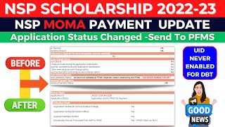 NSP Scholarship 202223 Payment Update  Application sent to PFMS for Payment FreshRenewal Students [upl. by Yanehc]