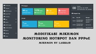 Modifikasi Mikhmon Hotspot  PPPoE [upl. by Nylrahs]