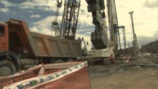 Liebherr Nenzing Film  Slurry Wall Job HS855 Madrid [upl. by Flannery]