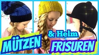 💗 3 einfache Mützen amp Helm Frisuren 💗 coole Mädchen Zöpfe amp Frisuren  MaVie Noelle [upl. by Ettelracs]