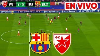 🔴 BARCELONA VS ESTRELLA ROJA PARTIDO EN VIVO  CHAMPIONS LEAGUE  JUEGA LAMINE YAMAL FULL MATCH [upl. by Enelyahs]