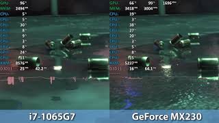 Intel i71065G7 vs Nvidia GeForce MX230  Crytek Neon Noir Benchmark Ray Tracing [upl. by Yecak198]