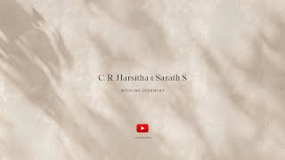 Wedding Ceremony  C R Harsitha amp Sarath S  08 November 2024  Live [upl. by Connolly807]