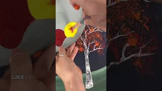 clip How to paint fall leaves with splatter paint easypainting tipsandtricks paintingtips [upl. by Bobbi285]