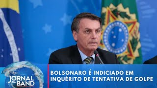 PF indicia Bolsonaro e mais 36 em inquérito sobre tentativa de golpe de Estado  Jornal da Band [upl. by Shank223]