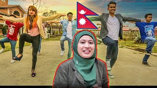 NEPALI SONG  Funtastic Choreography  Cartoonz Crew  Almoda Rana Uprety  Malaysian Girl Reactions [upl. by Purvis]