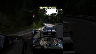 Akina downhill battle with Kozo quotGod Footquot Hoshino InitialD AE86 GTR GodFoot Takumi shorts [upl. by Van129]