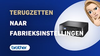 Hoe de Brother DCPJ1050DW terugzetten naar fabrieksinstellingen [upl. by Notsgnik]